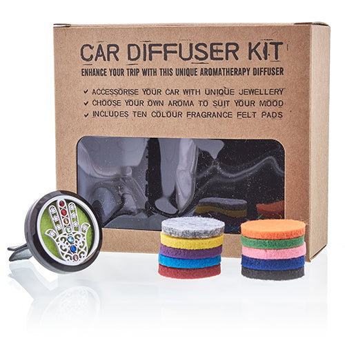 Hamsa Hand Chakra Car Diffuser Kit